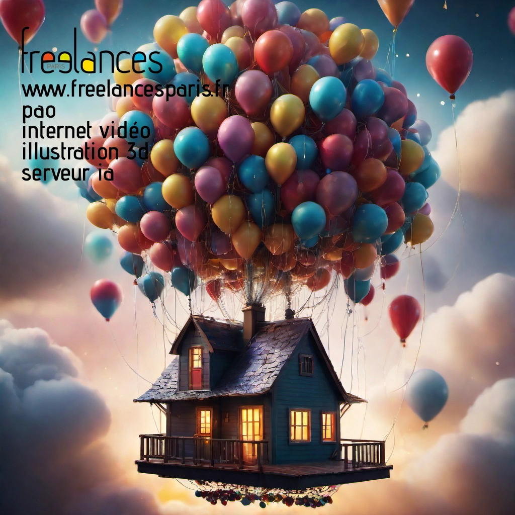 Pao mise en page internet vidéo illustration 3d serveur IA générative AI freelance paris studio de création magazines mq7z6mj0